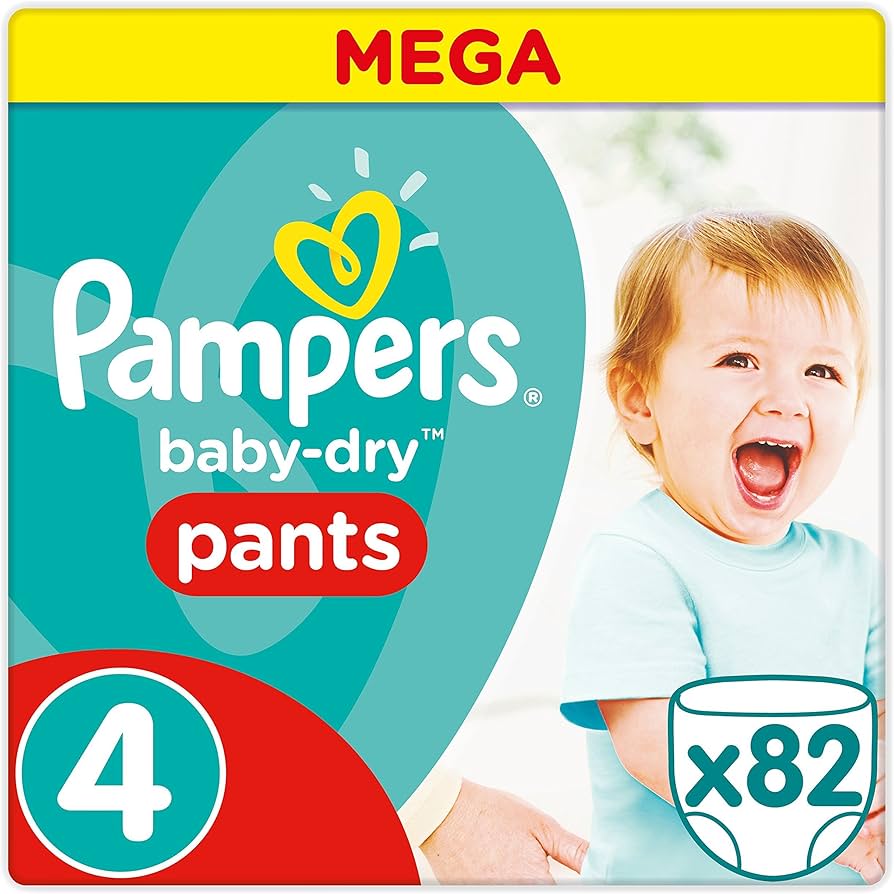 pampers mega paka beby-dry pants 4