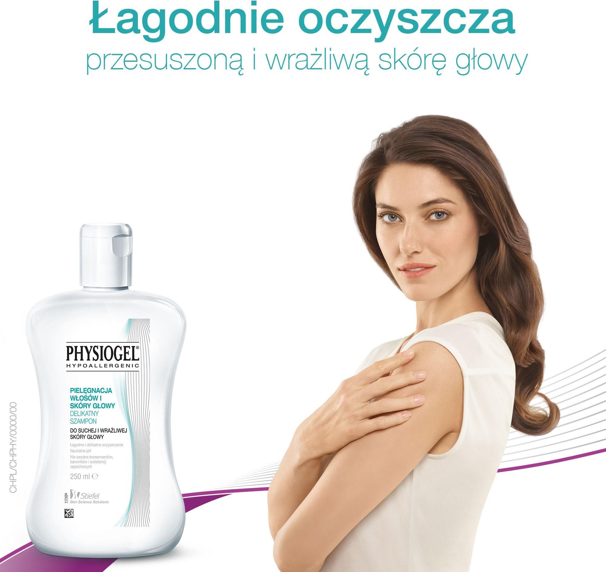 physiogel delikatny szampon do suchej i wrażliwej skóry głowy