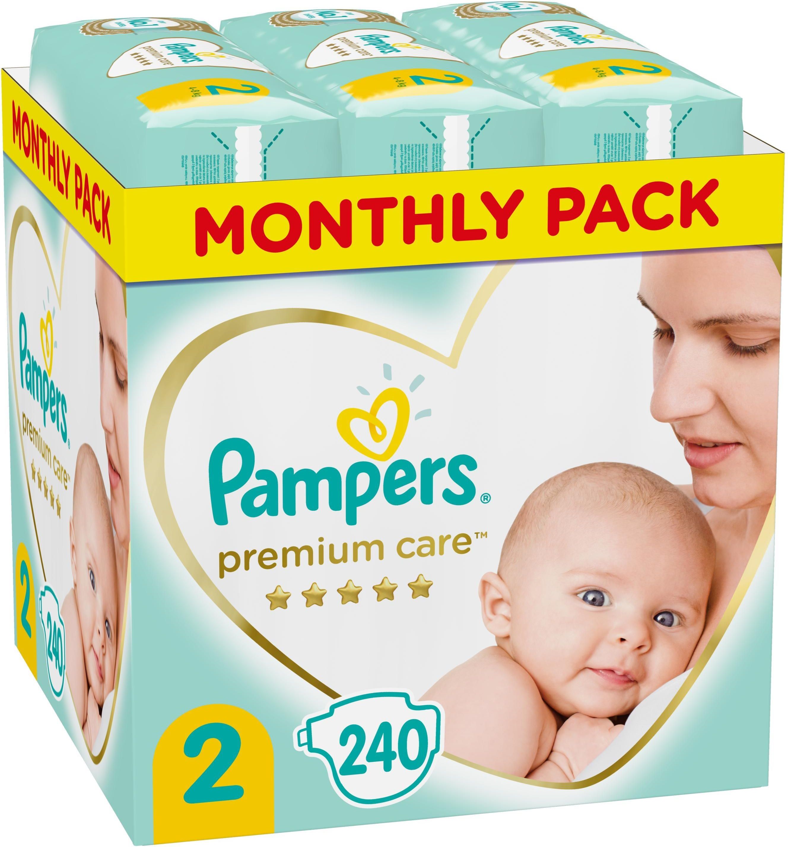 pampers premium care pieluchy jednorazowe rozmiar 2 mini 240 szt