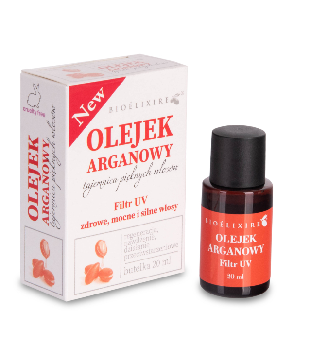 olejek silikonowy do włosów argan oil