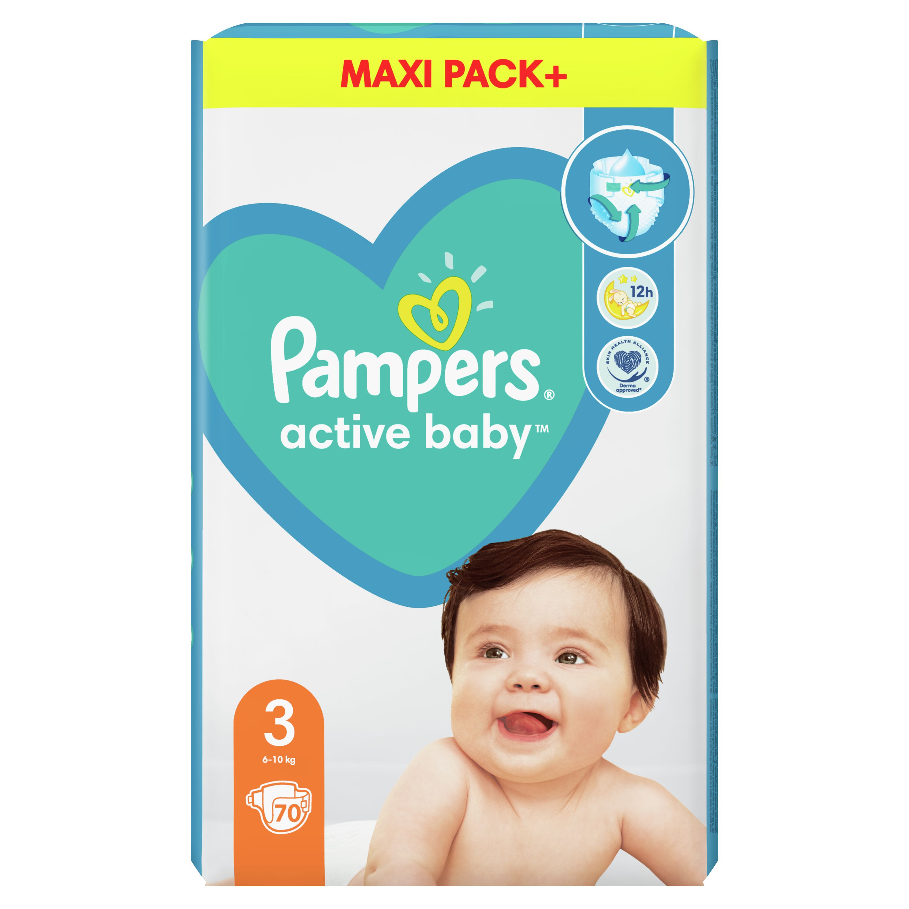 pampers active baby 3 70 szt