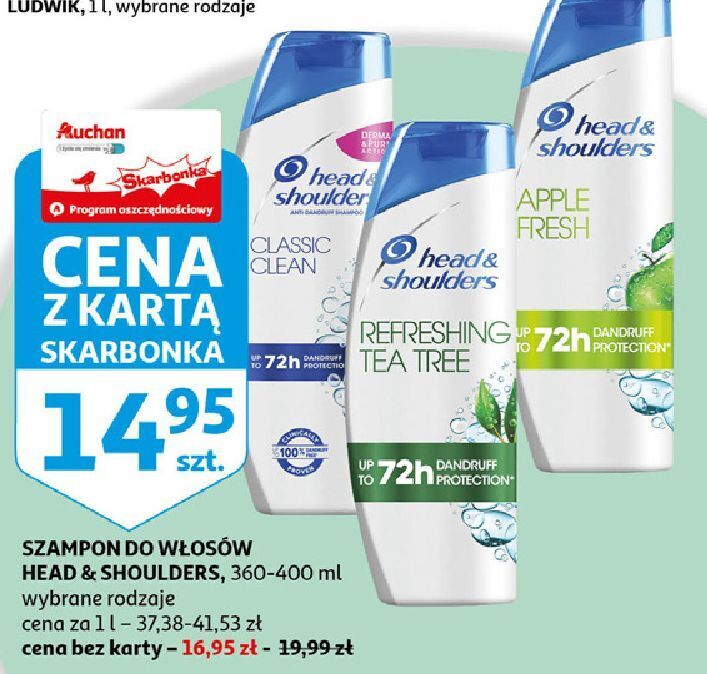 auchan head shoulders szampon