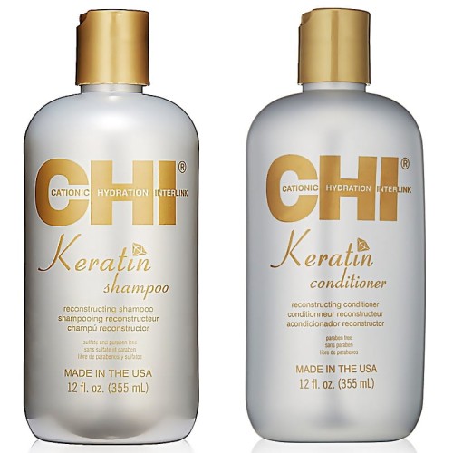 chi keratin gold zestaw szampon odżywka 2x355ml opinie