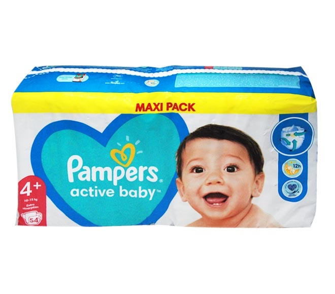 pampers active baby 4 54 szt