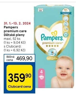 pampers 2 cena tesco