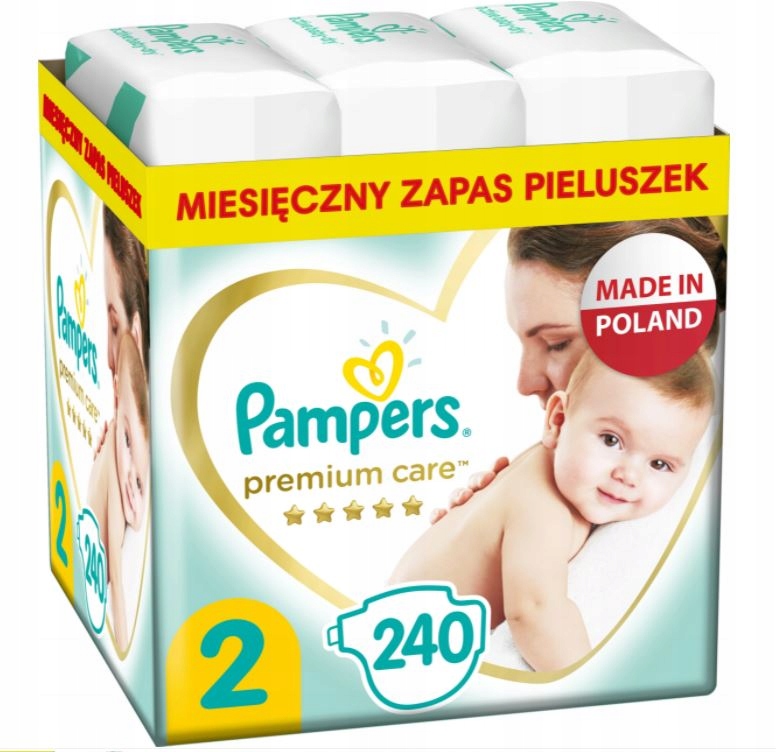 pampers premium care pieluchy jednorazowe rozmiar 2 mini 240 szt