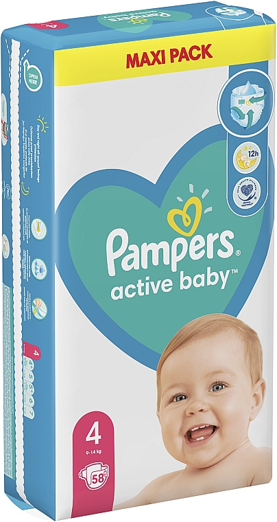 pampers active baby 4+ 53