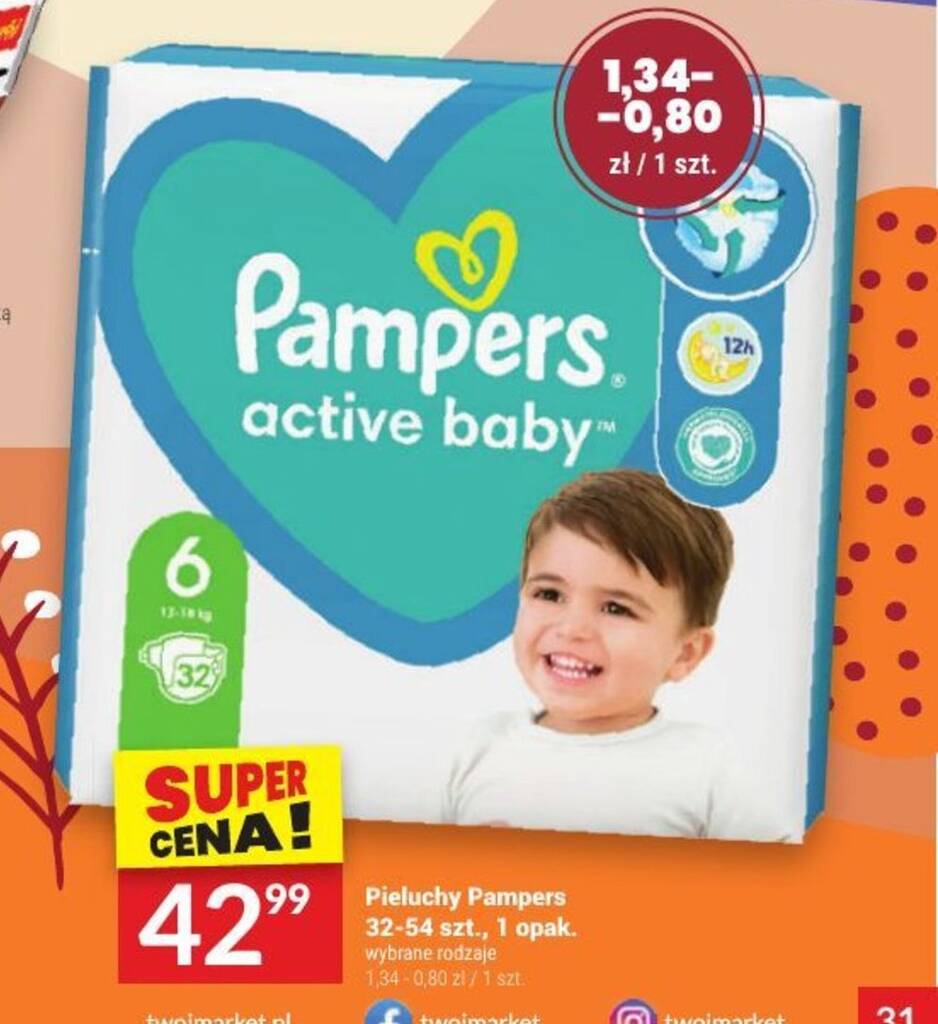 pieluchy pampers promocja real