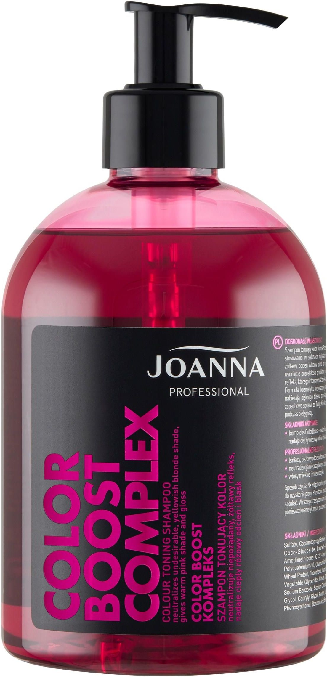 szampon z joanna różowy color boost complex