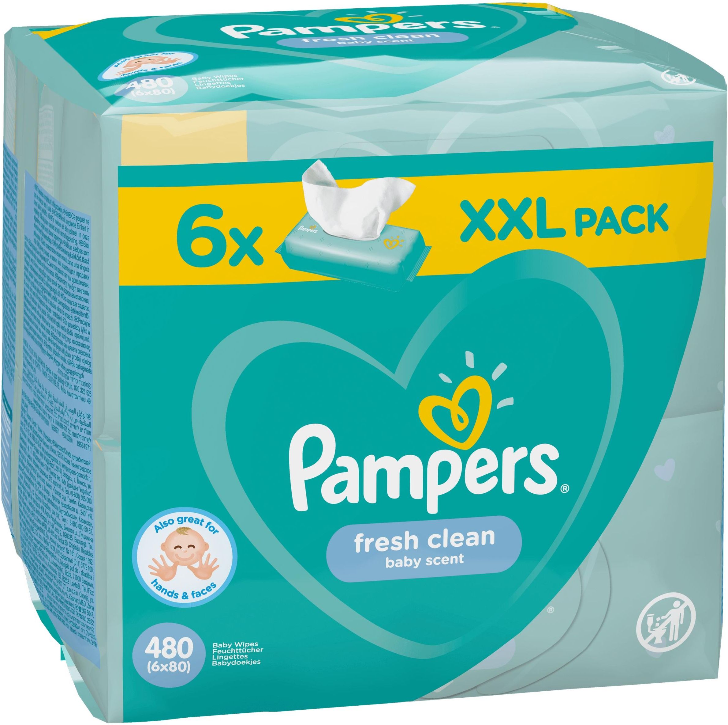 chusteczki pampers 6 pak