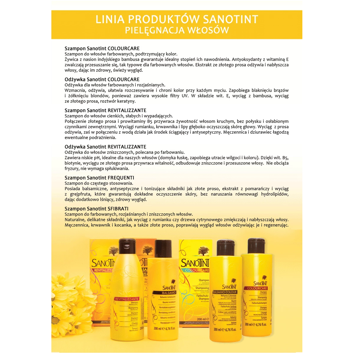 sanotint colourcare szampon do włosów farbowanych 200 ml