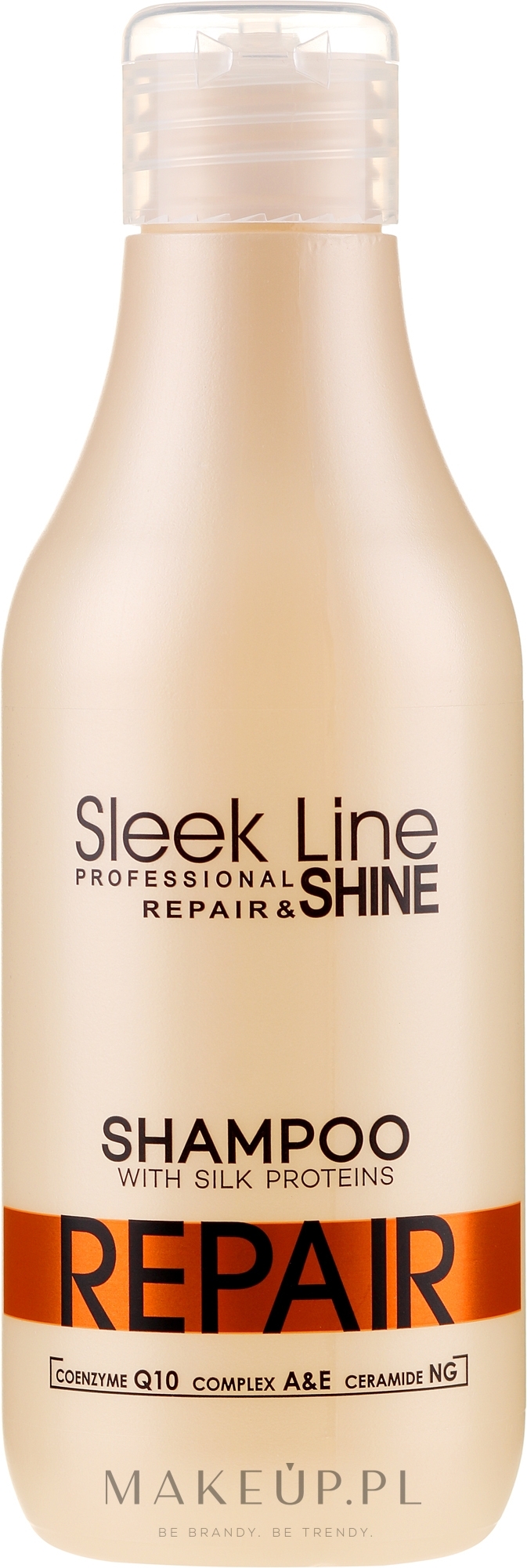 szampon do włosów z jedwabiem sleek line repair maska