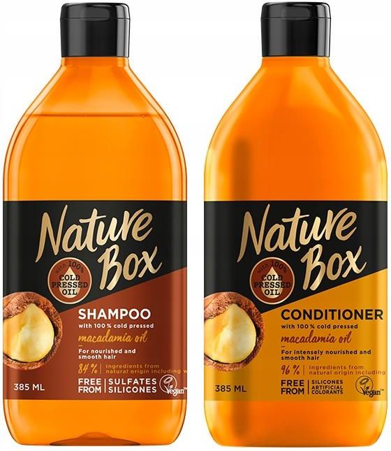 nature box macadamia szampon odżywka