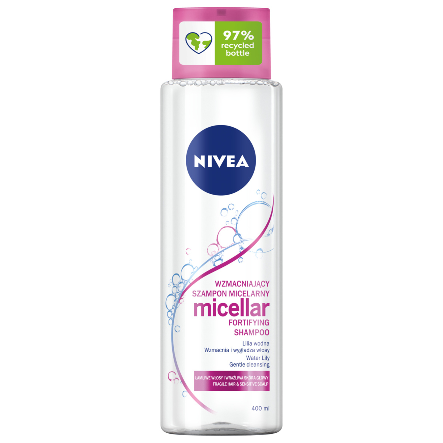 wzmacniający micelarny szampon z lilią wodną od nivea