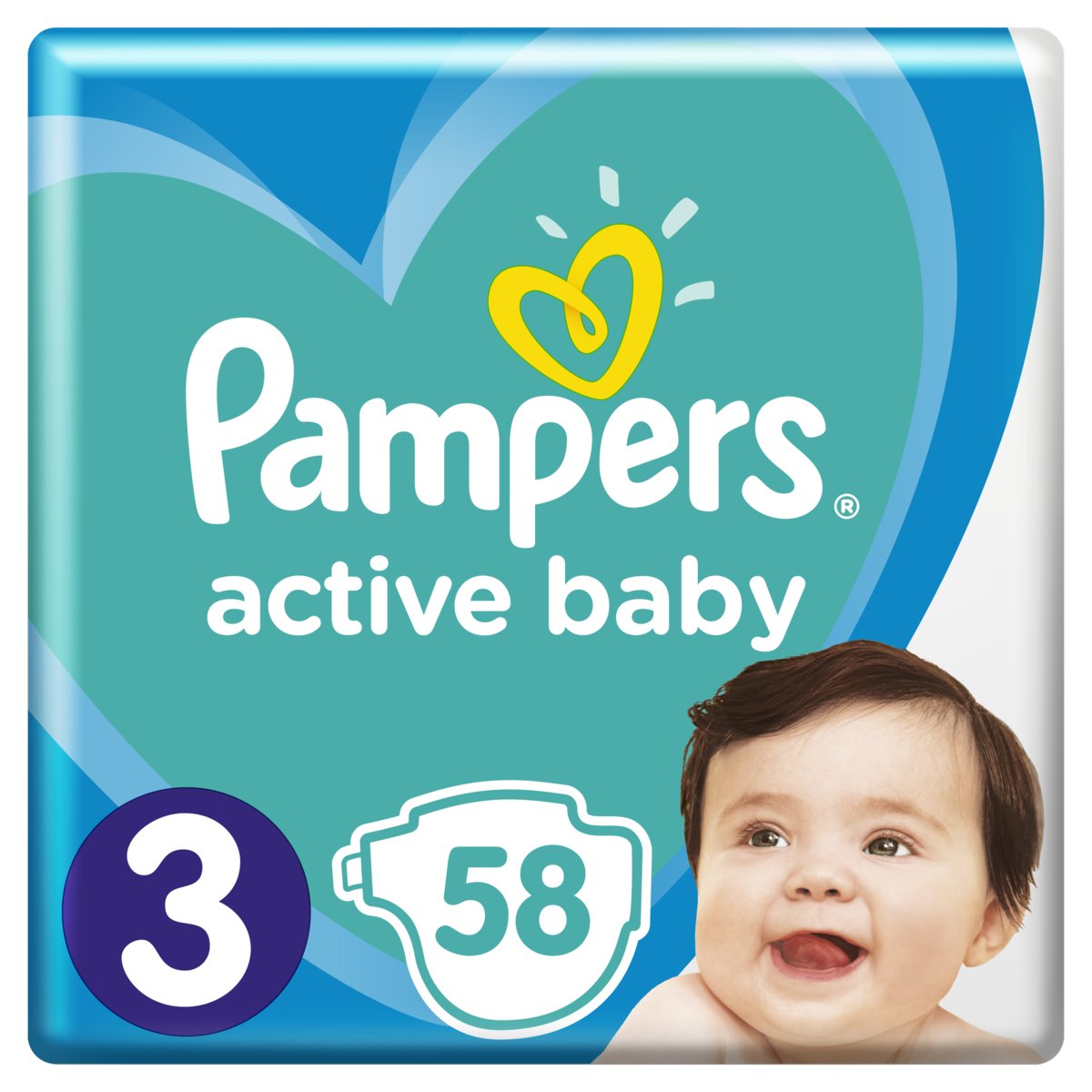 pampers pieluchy active baby 3 midi