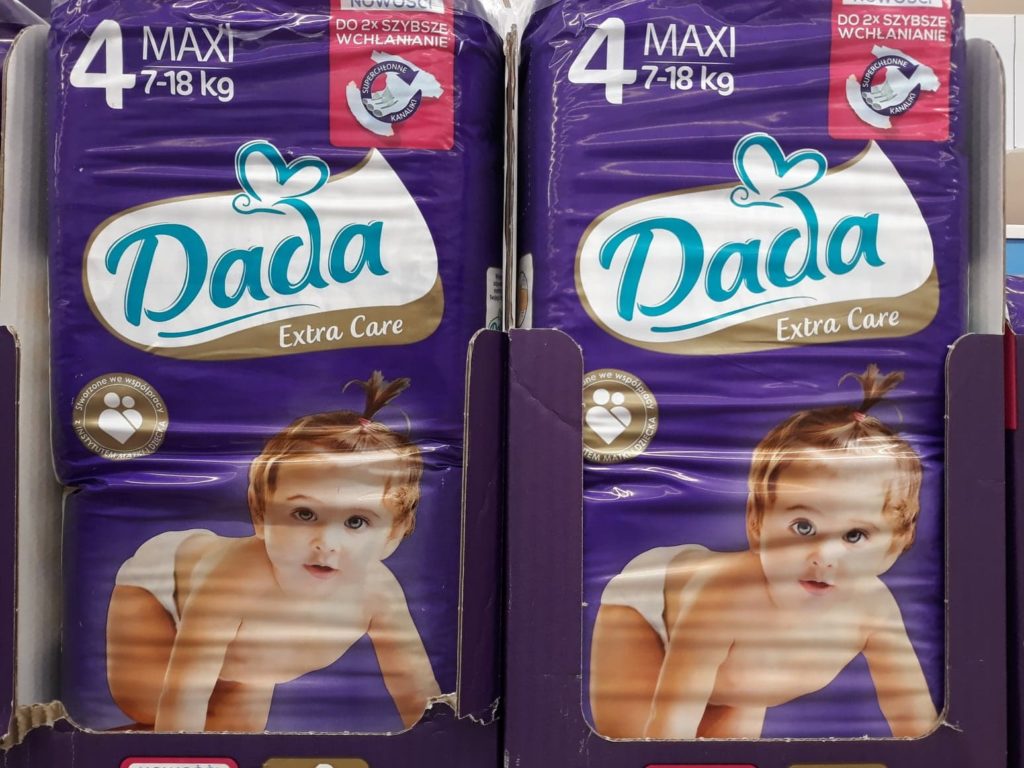 porównanie pampers 4+ a dada 4