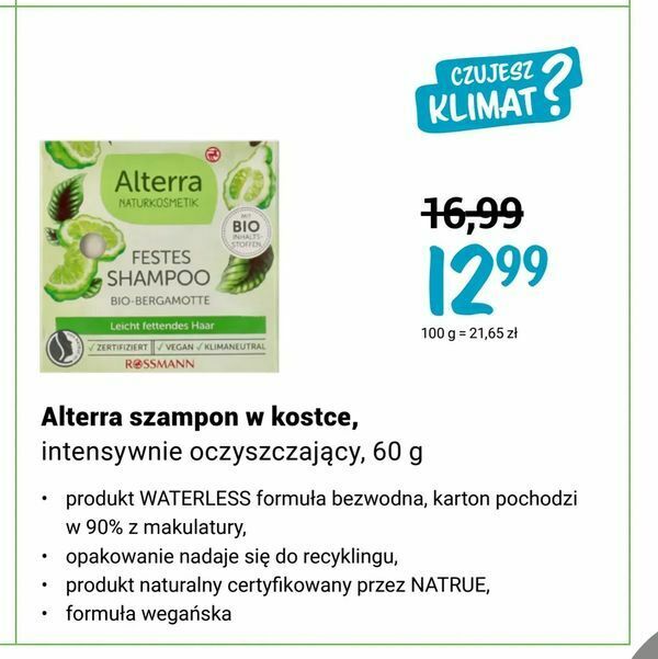 alterra szampon w kostce