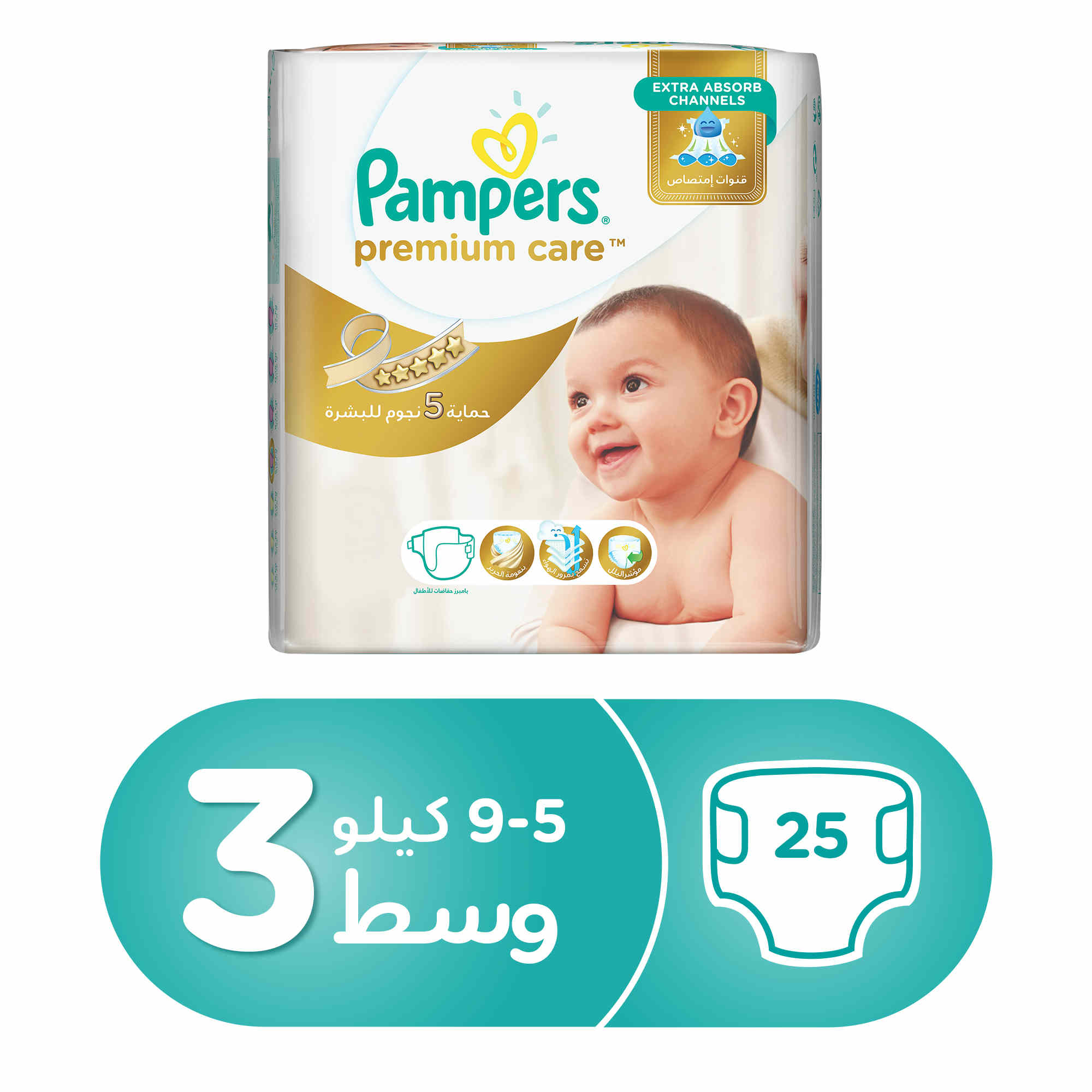 pampers premium care 3 5-9 kg 4 x 40szt