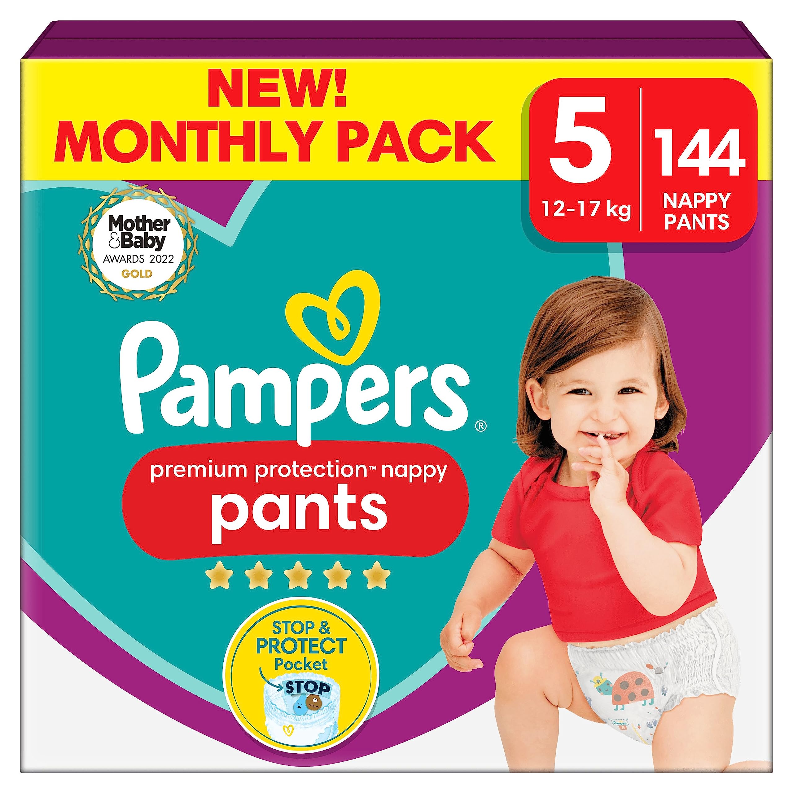 monthly saving pack pampers size 5