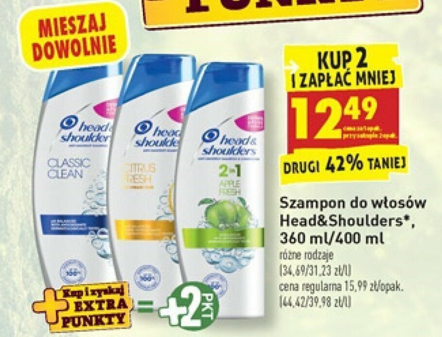 szampon head and shoulders biedronka