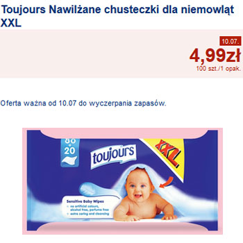 chusteczki nawilżane toujours