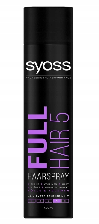 schwarzkopf syoss full hair 5 lakier do włosów