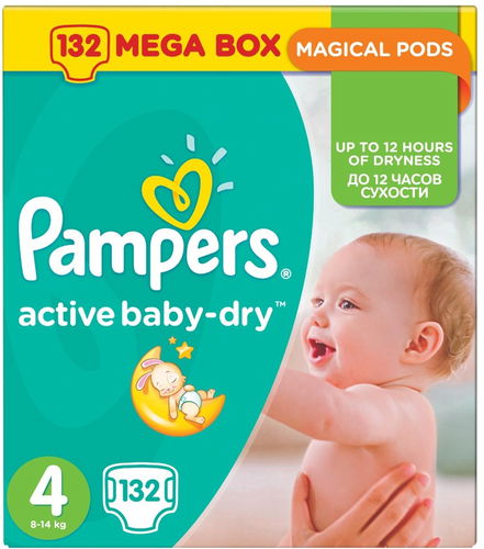 pampers 4 active baby dry