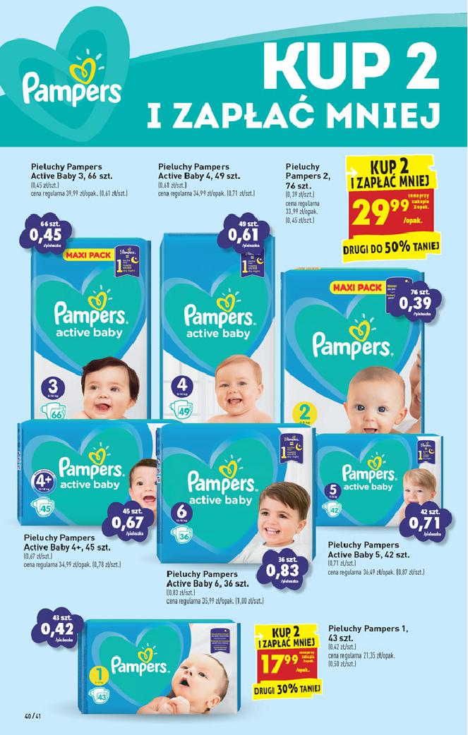 pieluchy pampers 2 w biedronce