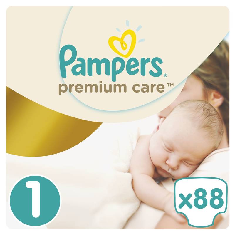 pieluchy pampers premium care rozmiar 1 new baby 88szt