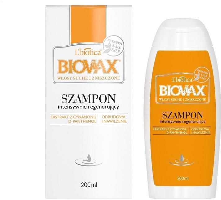 lbiotica biovax szampon do włosów suchych i zniszczonych