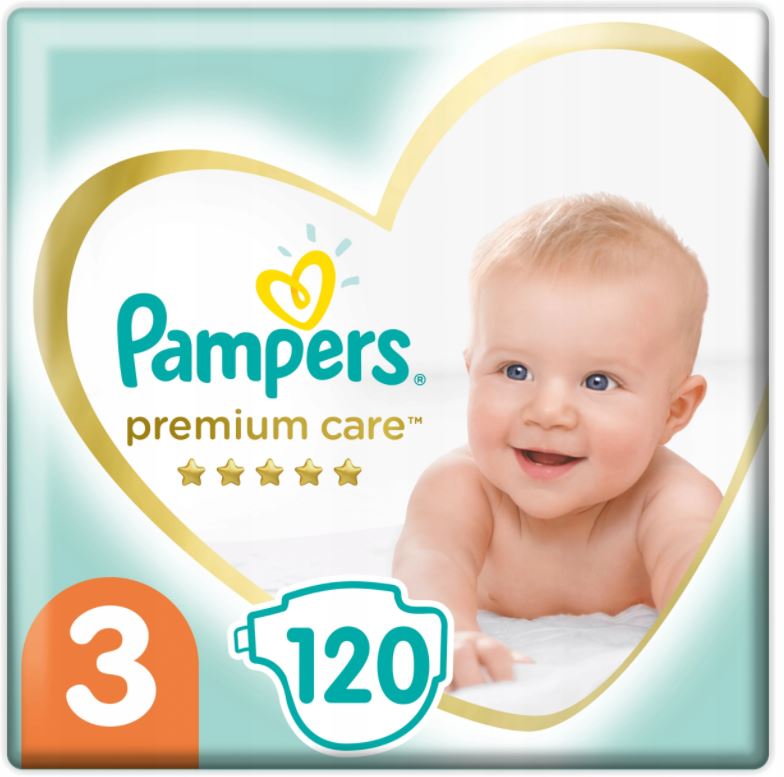 pieluchy pampers premium care 3 midi 120szt