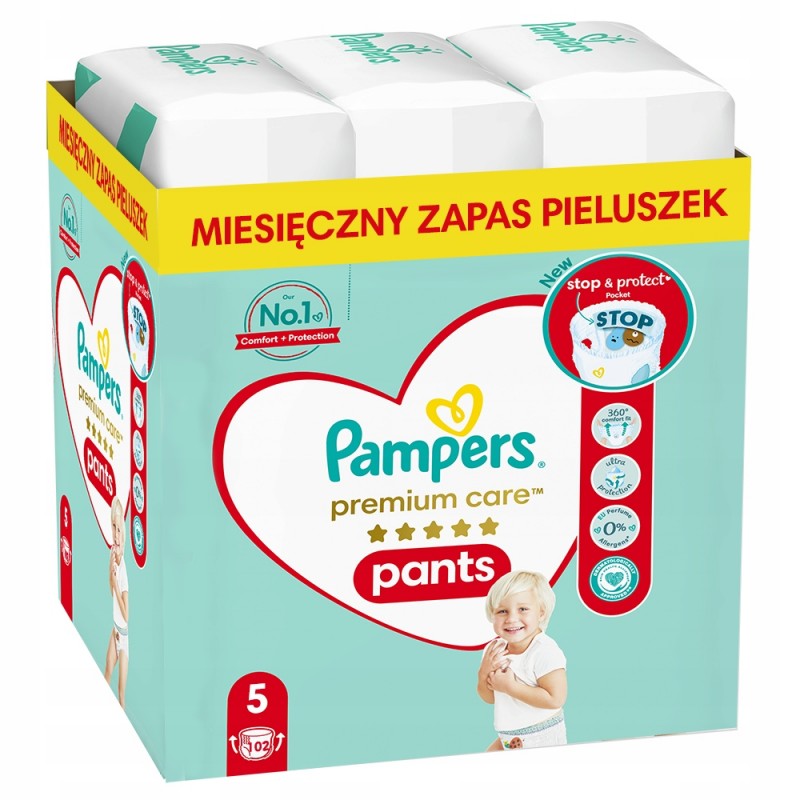 pampers pieluchomajtki duże