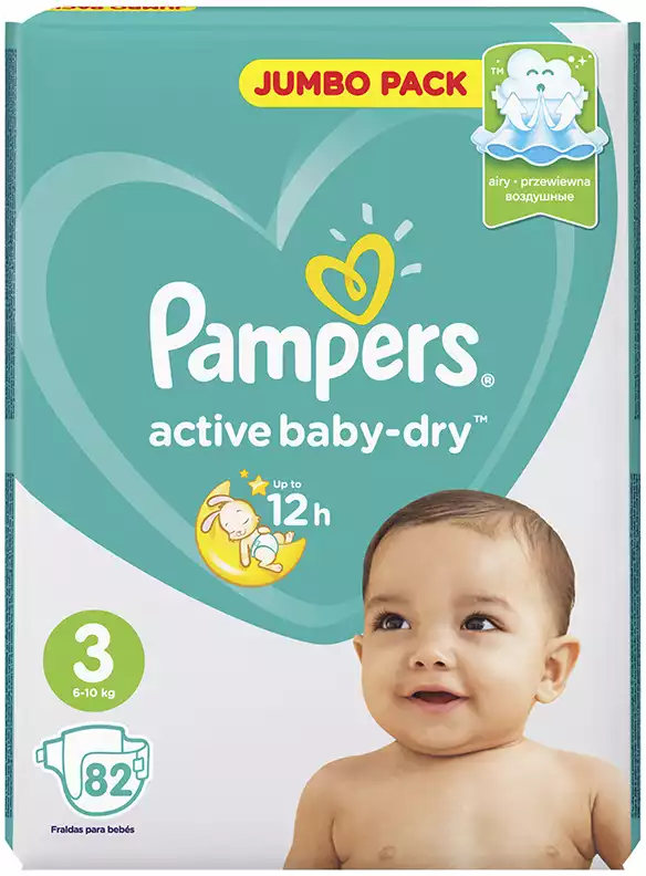 pampers active baby 3 6-10 кг