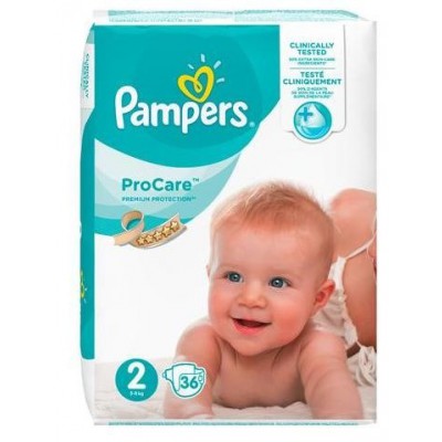 pampers procare pieluchy rozmiar 2 3-6kg 36 sztuk