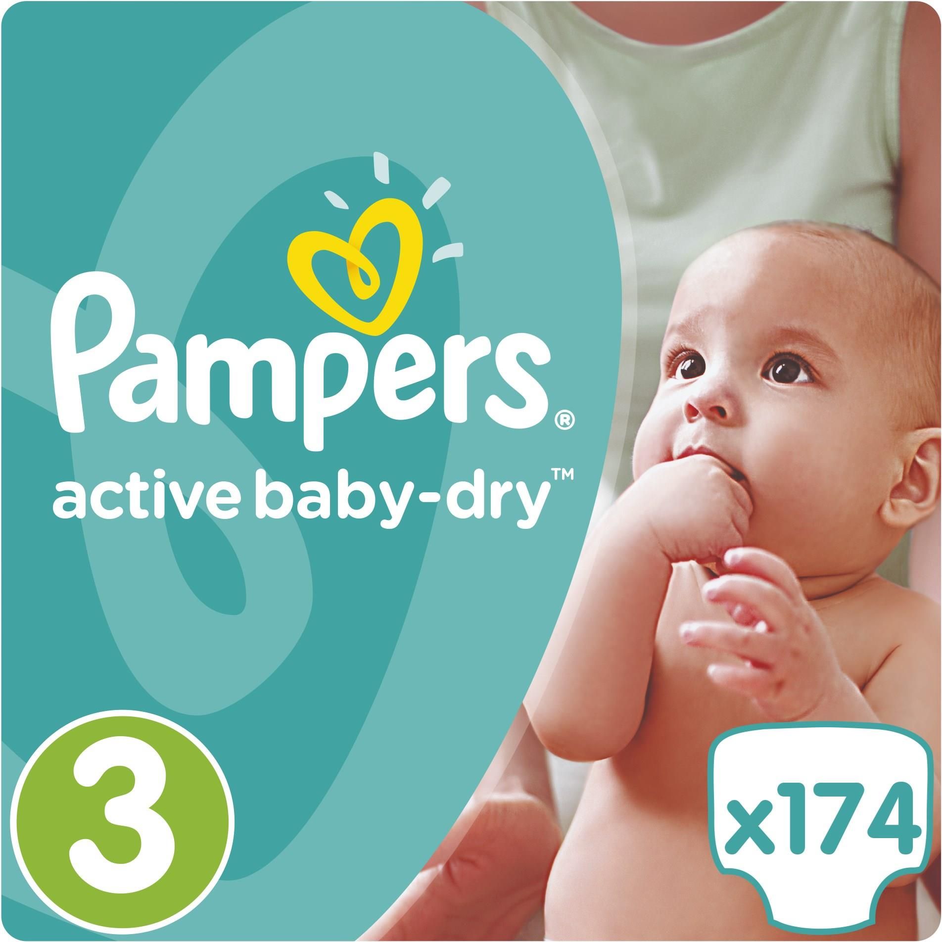 pampers rozmiar 3 174 sztuk