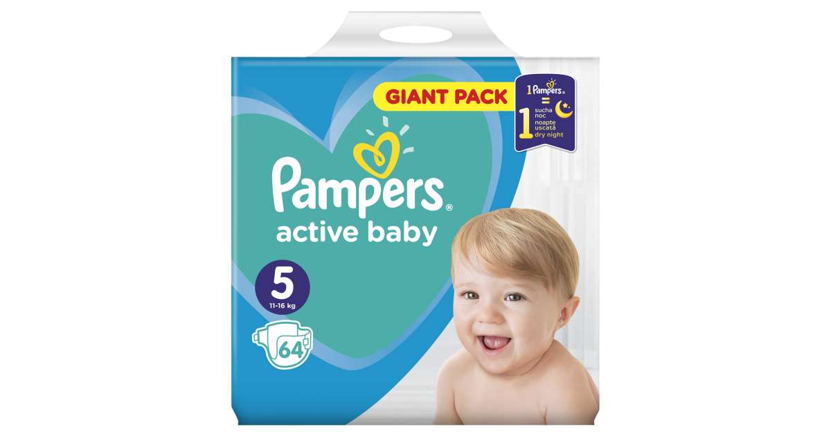 pampers active baby dry 5 cena