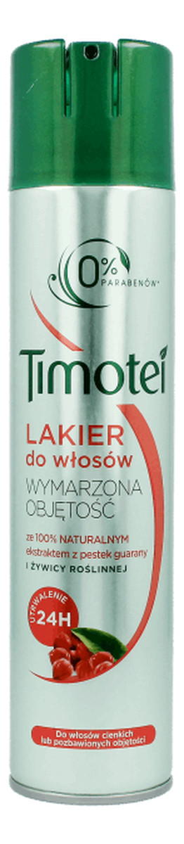 timotei lakier do włosów wymarzona objętość