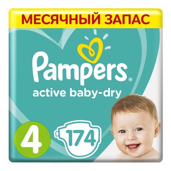 pampers active baby dry 4