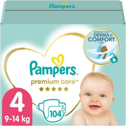 pampers pieluszki premium care 4 104szt ceneo