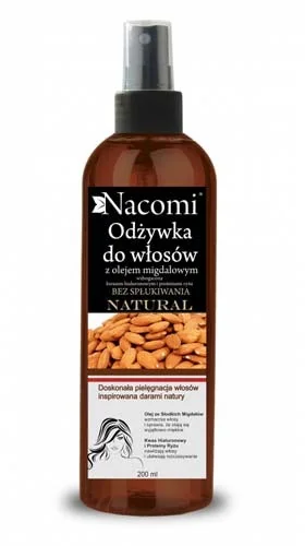 nacomi odżywka do włosów z olejem migdałowym i proteinami ryżu