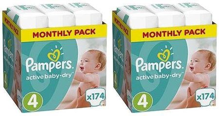 pampers active baby 4 maxi 174 szt