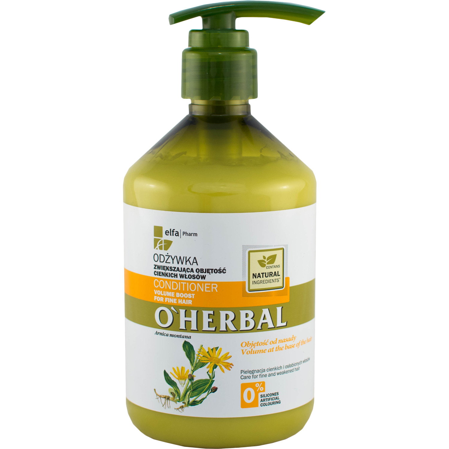 oherbal odżywka do włosów zwiększająca objętość z arniką 500ml