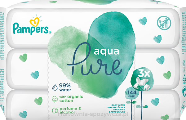 waters czy pampers pure chusteczki