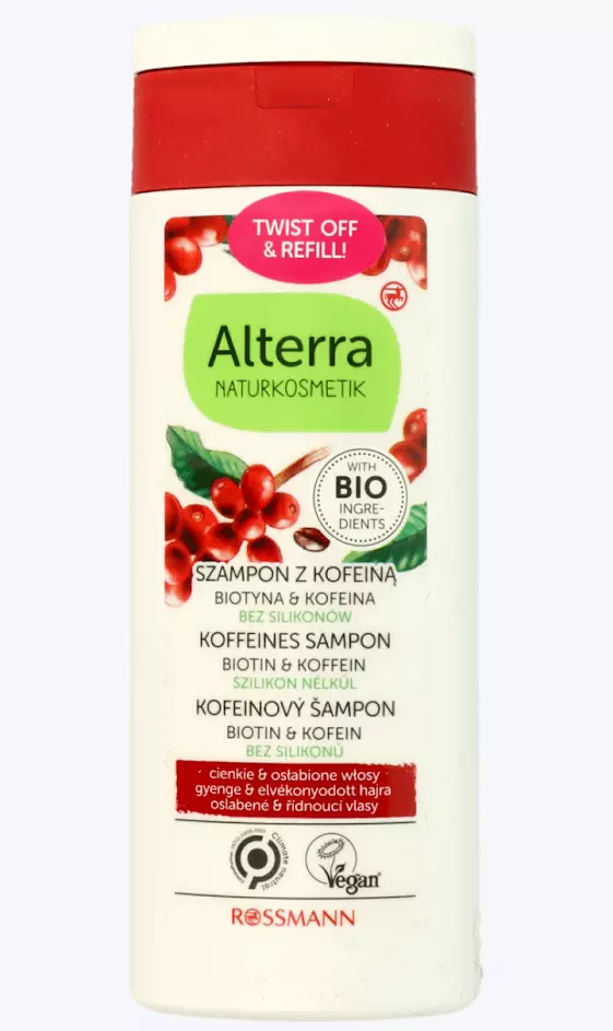 szampon kofeina z biotin rossmann alterra