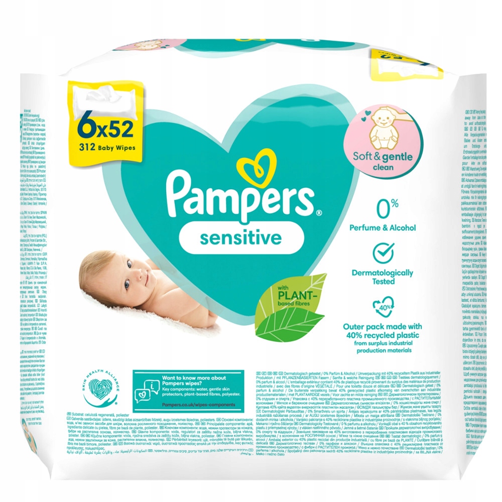 chusteczki mykre pampers sensitivel