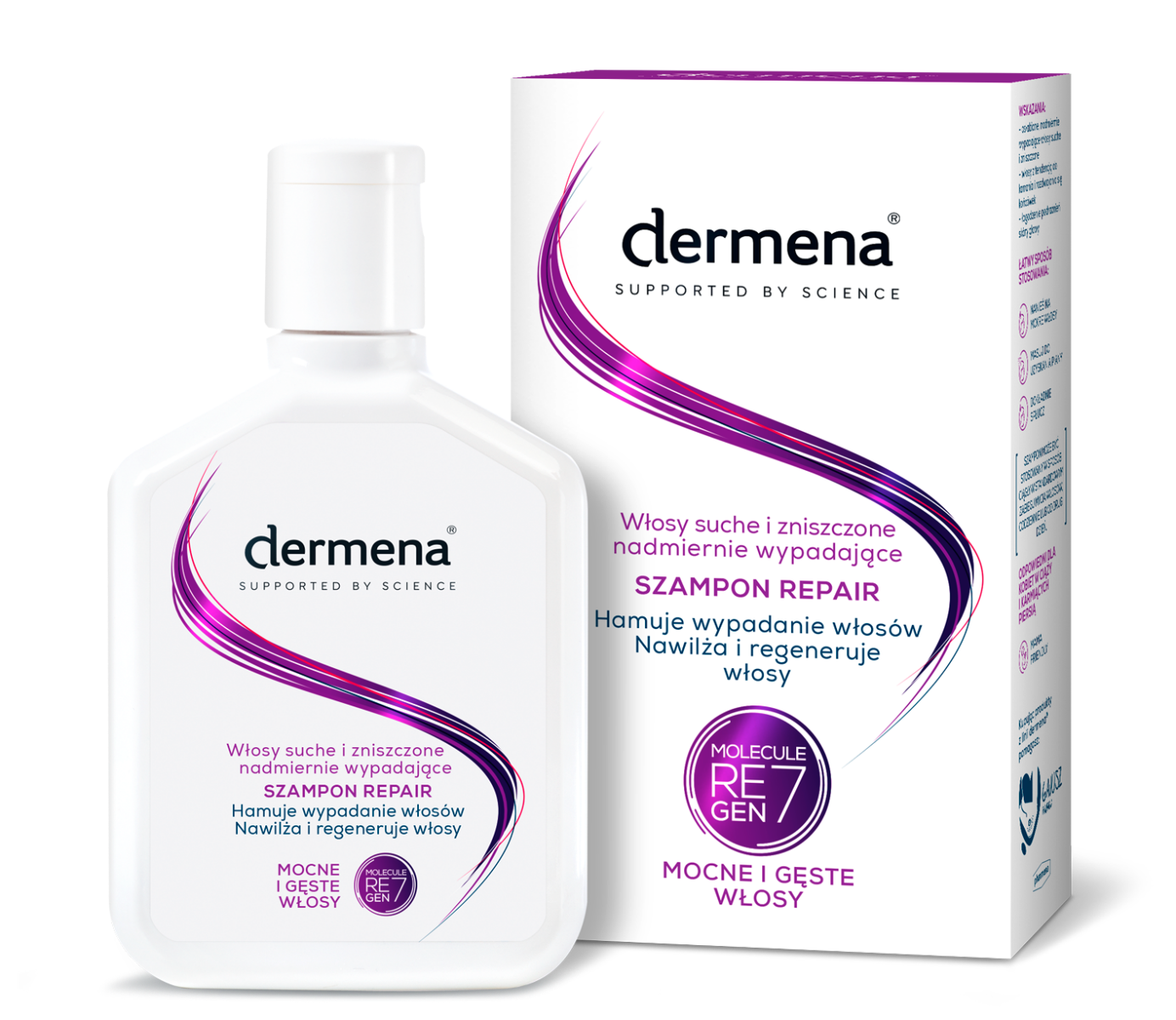 dermena hair care repair szampon do włosów suchych i zniszczonych