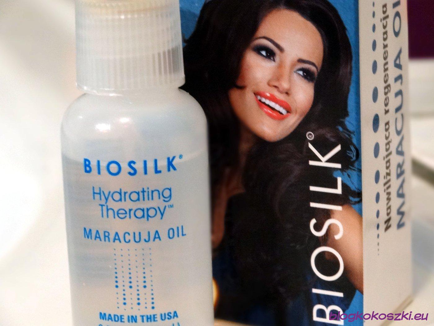 olejek biosilk do włosów z marakują