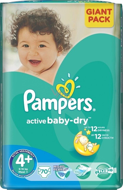 pampers active baby 4+ 9-16