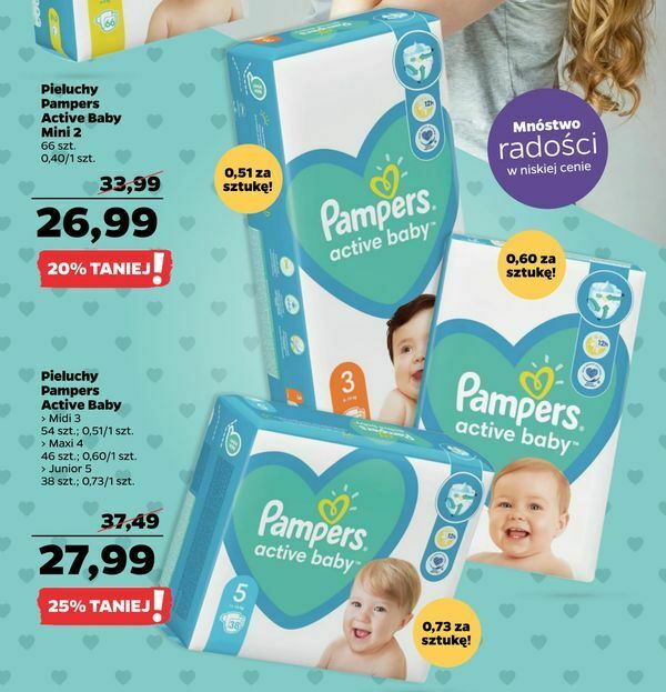 netto pieluchy pampers