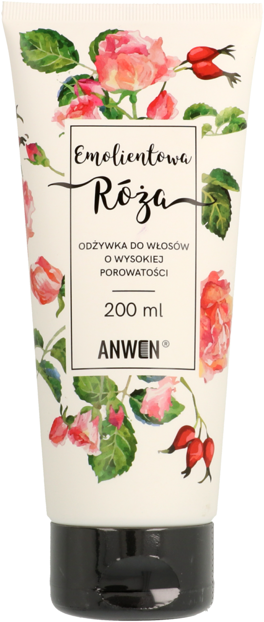 anwen emolientowa róża odżywka do włosów o wysokiej porowatości 200ml